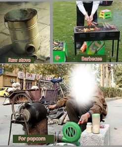 Manual BBQ Fan Air Blower,Hand Crank Fast Fire Starter,for Outdoor Picnic Camping Cooking Barbecue Charcoal Grills Accessories (Size : 300W) 2