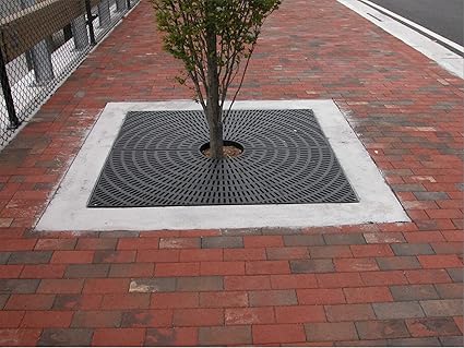 4 Ft Tree Grate Square Black 4 Ft Tree Grate Square Black