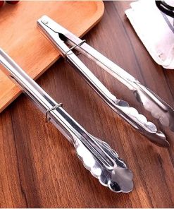 BBQ 1PC Stainless Steel Barbecue Locking Serving Clip BBQ Grill Baking Salad Steak Vegetable Pasta Kitchen Tool Grill Accessories Pliers