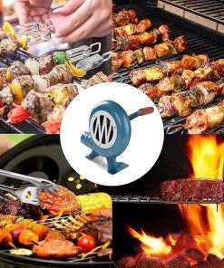 Hand Crank Blacksmith Forge Blower – Manual Iron Gear BBQ Blower, Iron Gear Popcorn Fan Manual Fan, with Duct Iron Gear Manual BBQ Blower, for Camping/Outdoor Grill Accessories, Easy To Carry ( Size : 2