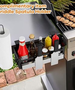Griddle Caddy for Blackstone 17″-36″ Griddles, Strong Magnetic Tool Holder & Paper Towel Holder 2