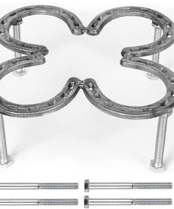 Campfire Dutch Oven Tripod For Cooking Made of Steel Horseshoes-Camping Cooking Tripod-Campfire Stand-Cast Iron Dutch Oven Tool(10.2"X 10.2")
