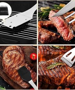Barbecue Grill Tools Set – 35Pcs Stainless Steel BBQ Accessories with Storage Bag Men Women Outdoor Grilling Kit Barbecue Grill Utensils for Camping Party and Picnic 2