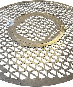 VORTEX (IN) DIRECT HEAT® GRILL GRATE REPLACEMENT FOR 22 KETTLE, UDS OR KAMADO STYLE CHARCOAL BBQS WITH REMOVABLE SEARING GRATE - 22 IN