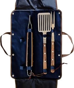 Lamson Premier 20" Walnut 3-Piece BBQ Set