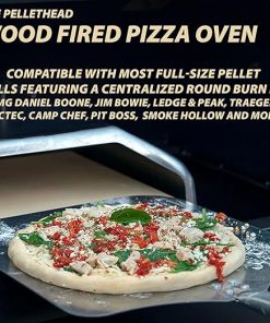 Pellethead Wood Fired Pizza Oven Attachment for Most Full Sized Pellet Grills, compatible with GMG, Traeger, Pit Boss, Camp Chef and More 2