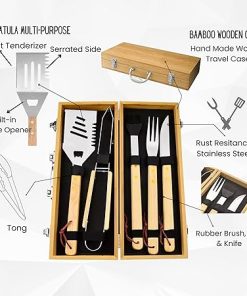 Custom Grill Gifts for Dad on Fathers Day – Celebrate in Style with Our Personalized Dad BBQ Set: Engraved Grilling Tools for Husband, Daddy, Grandpa 2