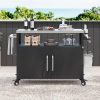 Griddle Pan with Grill Roast Stand for Ninja Woodfire OG800 OG900 Series, XSKGRIDLXL Flat Top Griddle Plate and XSKRSTRKXL Grill Smoke Rack for Ninja OG951 OG901 OG850 Replacement Parts 4