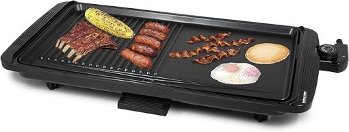 Better Chef 2-1 Family sized Griddle/Grill, Black