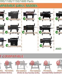 Flame Broiler Kit for Pit Boss Pellet Grills in PB1600, PB1150, PB1100, PB1000 Series with Flame Broiler Lever, PB1100PS1 – Includes Main Plate and Slider, Pit Boss Smoker Grill Replacement Parts 2