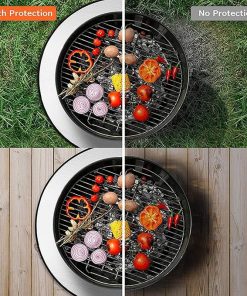 Barbecue Fire Mat Camping Fireproof Cloth Picnic BBQ Heat Insulation Pad High Temperature Anti-Scald Flame Retardant Cloth (Size : 32in) 2