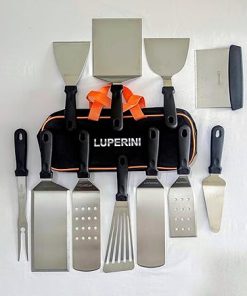LUPERINI. Stainless Steel Spatula Set. Barbecue Turner. Grill Spatula for Meat, Fish, Egg, Pancake, Burger and Vegetable. Spatula for Restaurant, Bar, Hotel, Kitchen, Gift. Grilling Accessories.