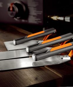 Blackstone 5275 Foldable 3 Piece Spatula Set – Two Griddle Spatula Flipper and One Scraper – Flex Fold Model Stainless Steel- Easy to Carry and Clean, Perfect Grill Cooking Accessories 2