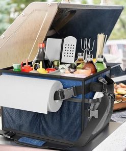 FANGSUN Grill Caddy + Broom Holder 2