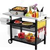 VIVOHOME 30 Qt. Aluminum Turkey Deep Fryer Pot with Injector Thermometer Kit and 54, 000 BTU Outdoor Propane Stove Burner Stand for 20 Lbs Turkey 4