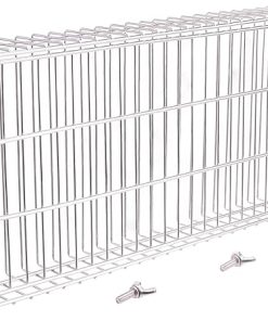 Stainless Steel Flat Rotisserie Grill Basket Large Size, Fits 1/2" or 3/8" Hexagon, 3/8" or 5/16" Square Spit Rod, If 3/4" Square Spit Rod MUST Use Together With DEWOSEN Rotisserie Forks