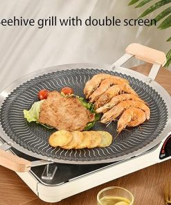 BBQ Pans Cooking Pans Grilling Tool Grilling Plate Outdoor BBQ Grilling Pans 316Stainless Steel Texture For Outdoor 2