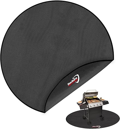 DocSafe 60 x 60 inches Round Under Grill Mat,Large 4 Layers Fire Pit Mat,Fireproof Mat Heat Insulated Protector for Deck,Patio,Grass,Smoker,BBQ,Reusable Oil-Proof and Waterproof Indoor Fireplace Pad DocSafe 60 x 60 inches Round Under Grill Mat,Large 4 Layers Fire Pit Mat,Fireproof Mat Heat Insulated Protector for Deck,Patio,Grass,Smoker,BBQ,Reusable Oil-Proof and Waterproof Indoor Fireplace Pad