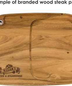 Classic Monogram Branding Iron Wood Steak Plate | BBQ Fans 2