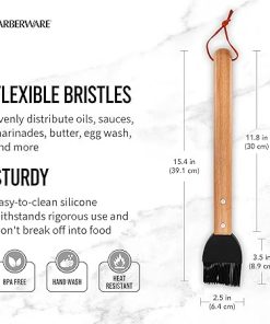 Farberware BBQ Tailgating Set, 3 Piece, Wood and Stainless Steel 2