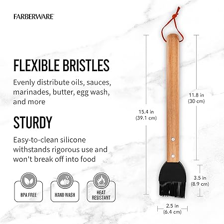 Farberware BBQ Tailgating Set, 3 Piece, Wood and Stainless Steel 2 Farberware BBQ Tailgating Set, 3 Piece, Wood and Stainless Steel - Image 2