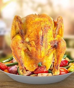 Chicken Roaster Stand Vertical | Heavy-Duty Stainless Steel Beer Can Roasting Rack Dishwasher Safe With Handle Grilling Pot Great For BBQ Smoker Oven Outdoor Cooking Backyard Entertaining Kitchen Tool 2