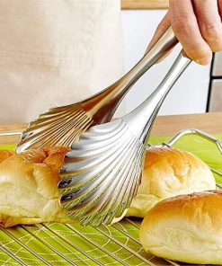 Barbecue Tongs Stainless Steel Food Barbecue Clips Bread Fried Steak Spout Kitchen Meat Grill Buffet Clip 2