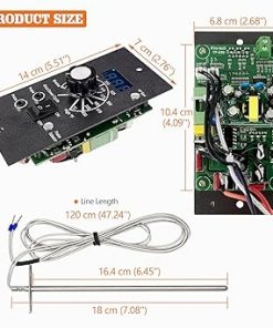 Upgraded Digital Thermostat Controller Kit Replacement for Traeger Wood Pellet Grills, with Temperature Probe Sensor 2