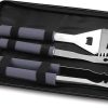 19 Pcs Flat Top Grill Accessories, Griddle Accessories Kit with Griddle Spatula, Scraper and Egg Rings, Stainless Steel Griddle Tools Set for Outdoor BBQ and Camping 4