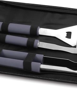 ONIVA - a Picnic Time Brand Metro 3-Piece BBQ Tool Set in Carry Case, Black