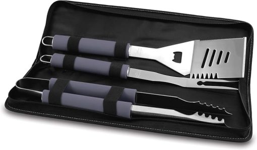 ONIVA - a Picnic Time Brand Metro 3-Piece BBQ Tool Set in Carry Case, Black