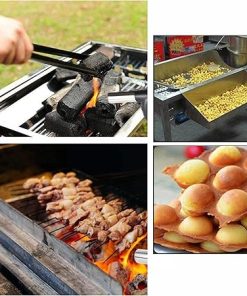 BBQ Fan Air Blower Hand Crank,Blacksmith Coal Forge Fast Fire Starter,Portable Manual Barbecue Fan Lighter Grills,for Outdoor Camping Picnic Grill Cooking Bellows Tools Accessories ( Color : Black ) 2
