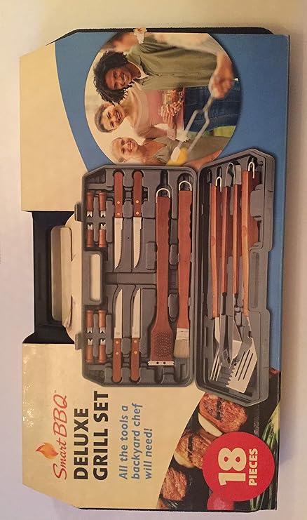 Set 18-Piece Stainless-Steel Grill Tool with Black case Set Set 18-Piece Stainless-Steel Grill Tool with Black case Set