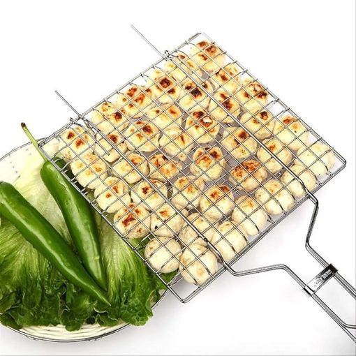 Barbecue Grilling Basket,Barbecue Tools Grilled Fish Clips Stainless Steel Accessories Household Clip - Image 2