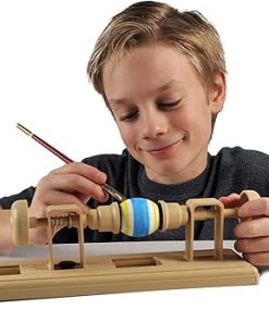 Millbrook Way Egg Decorating Kit with One-Hole Egg Blower Pump and Decorating Lathe 2