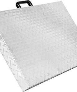 KUAFU 28” Griddle Cover Lid Compatible with Blackstone 28 inch Outdoor Griddle Flat Hard Top Lid W/Waterproof Aluminum Diamond Plate Silvery 2