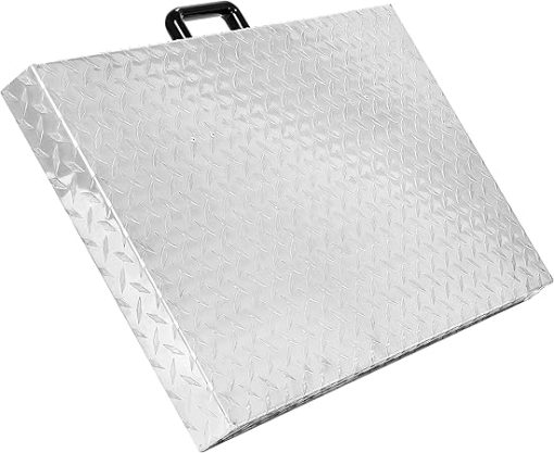 KUAFU 28” Griddle Cover Lid Compatible with Blackstone 28 inch Outdoor Griddle Flat Hard Top Lid W/Waterproof Aluminum Diamond Plate Silvery - Image 2