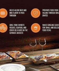 Yukon Glory™ BBQ ‘N SERVE Grill Baskets (BBQ ‘N SERVE SET) 2