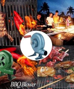 Hand Crank Blacksmith Forge Blower, Iron Gear Popcorn Fan Manual Fan, Manual Iron Gear BBQ Blower, Portable Manual Hand Crank Bellows, Home Ignition and Combustion Cooking Tool(250W) 2