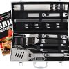 Spire 36 in. Stainless Steel Rotisserie Chicken Grilling Kit with Motor, 1/2 in. Rod, 4 Forks and Hardware, Outdoor Cooking & Grills, BBQ Grills, Fits up to 36″ Fireboxes, 790-0006B 3