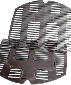 C764F(2-Pack) 25 x 17.8 inches Cast Iron Cooking Grid Grates Replacement for Weber 7646 Q300 Series, Q320, Q3000 Series, Q3200, 586002, 57060001, 404341 Grill Models
