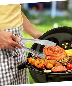 Outdoor Grill Set Grill Trays Food Tongs BBQ Accessories Stainless Steel for Even Cooking Easy Serving 2