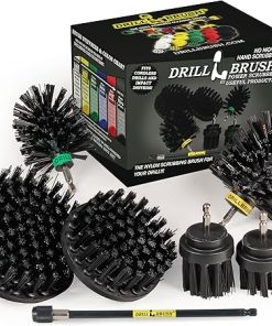 Ultimate Electric Spin Scrubber Drill Cleaning Kit with Extension - Cordless Drill Cleaning Brush Set, Power Scrubber, and Cleaning Supplies for Household and BBQ Tools - Grill Brush Scrubbing Brush