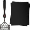 Charcoal Barbecue Stand for Outdoor Cooking, Durable Steel Construction, 30″ x 11″ Grill Plate Size, Picnics and Parties 3