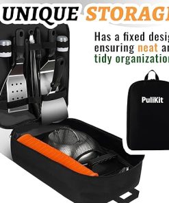 Griddle Accessories Kit for Blackstone – 14 PCS Flat Top Grill Tools Set with Stainless Steel Spatulas, Scraper & Bottles, Carry Bag Included – Outdoor BBQ Gift for Men 2