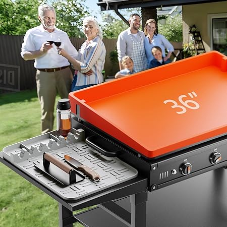 Silicone Griddle Tools Mat & Blackstone 36 inch Griddle Cover 2 Silicone Griddle Tools Mat & Blackstone 36 inch Griddle Cover - Image 2