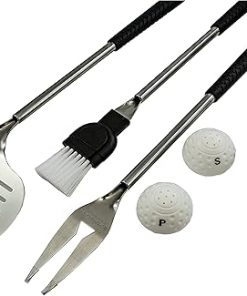 Golf Gifts & Gallery 5-Piece Barbecue Set with Golf Club Handles