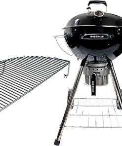 SnS Grills Kettle Grill & Elevated Cooking Grate Bundle: Enhanced BBQ Space and Versatility