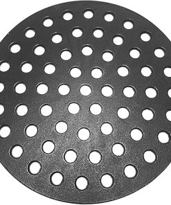 7441 Round 17" Cast Iron Fire Grate, Charcoal Grates Bottom Plate Replacement Parts for Weber 22" Kettle, One-Touch, Master Touch, Bar-B-Kettle, Performer，Big Green Egg XL Charcoal Grill