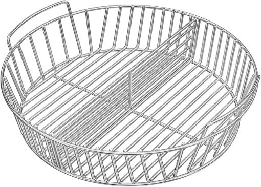 onlyfire Stainless Steel Charcoal Ash Basket Charcoal Briquet Holder BBQ Accessories for Weber 22" Kettle Grills